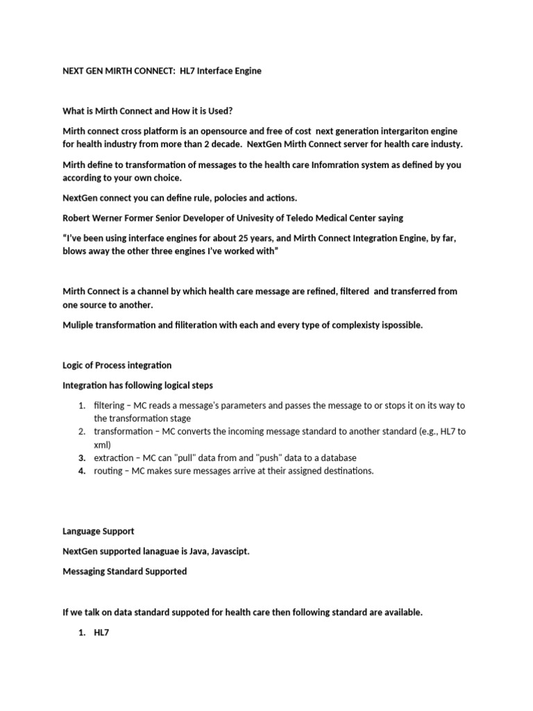 Mirth Connect | PDF