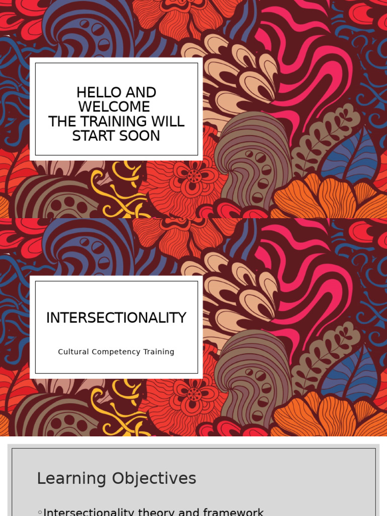 Intersectionality in Cultural Competency Training | PDF ...