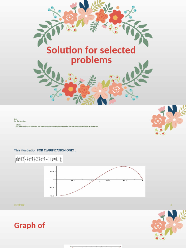 Solution of Selected Problems | PDF