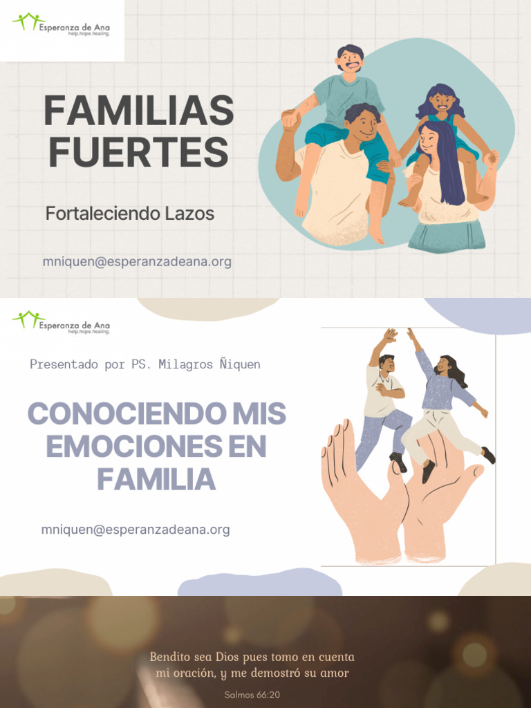 Conociendo Mis Emociones en Familia Ps Jmñiquen | PDF