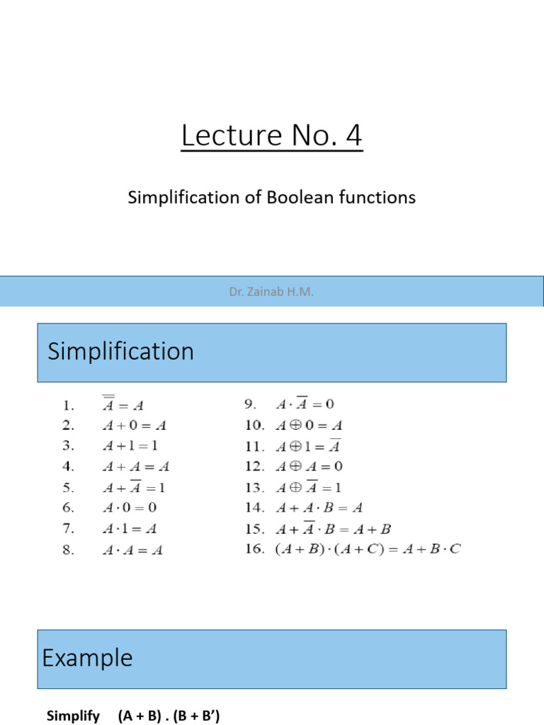 Lecture 4 | PDF