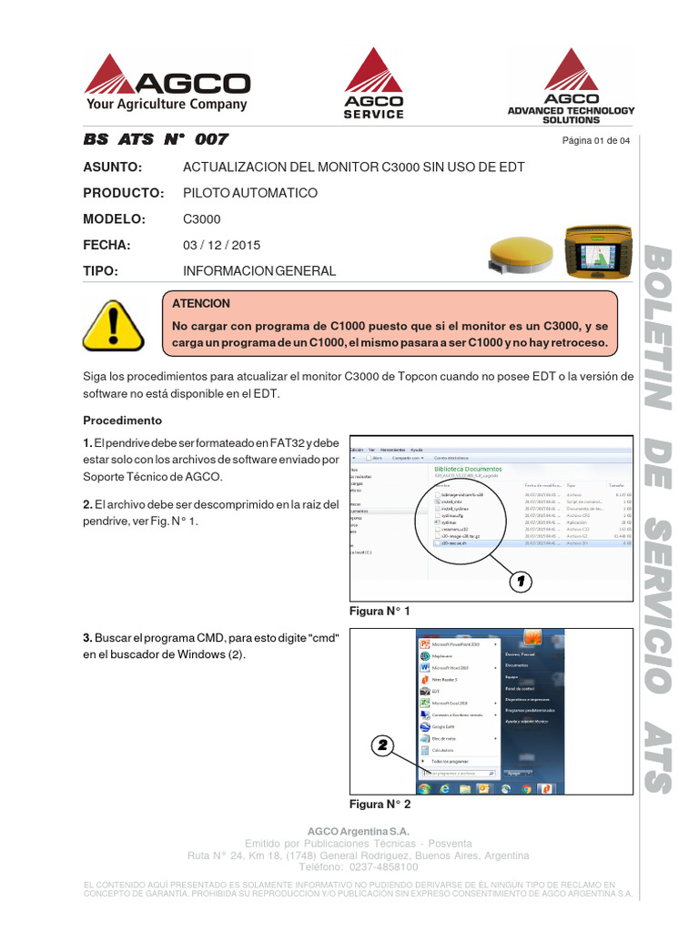 Bs Ats 007 - Actualizacion Del Monitor c3000 Sin Uso de Edt | PDF