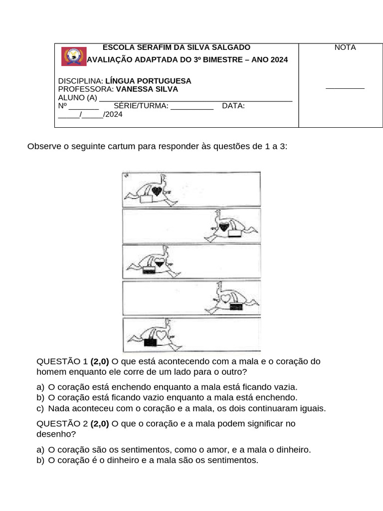 Prova Adaptada - 85 | PDF