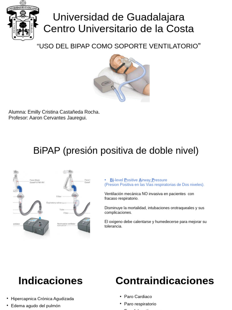 Uso Del BiPAP Como Soporte Ventilatorio | PDF