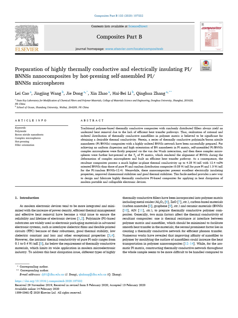 14preparation of Highly Thermally Conductive and Electrically ...
