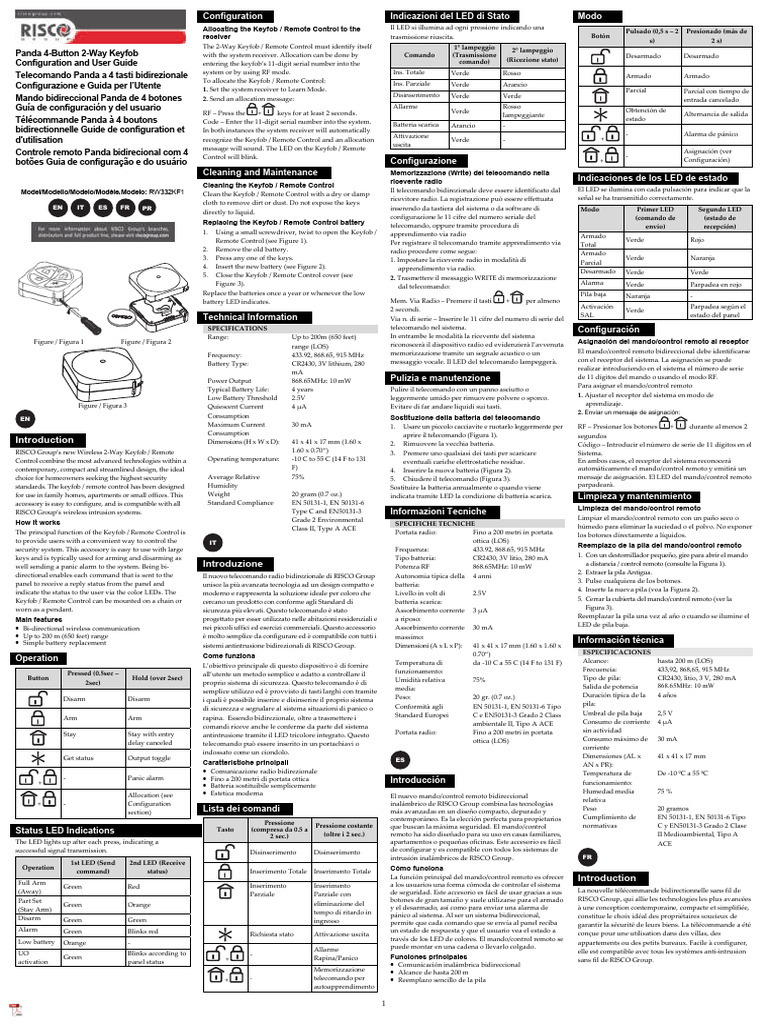 Notice RW332KF1A PDF — free download