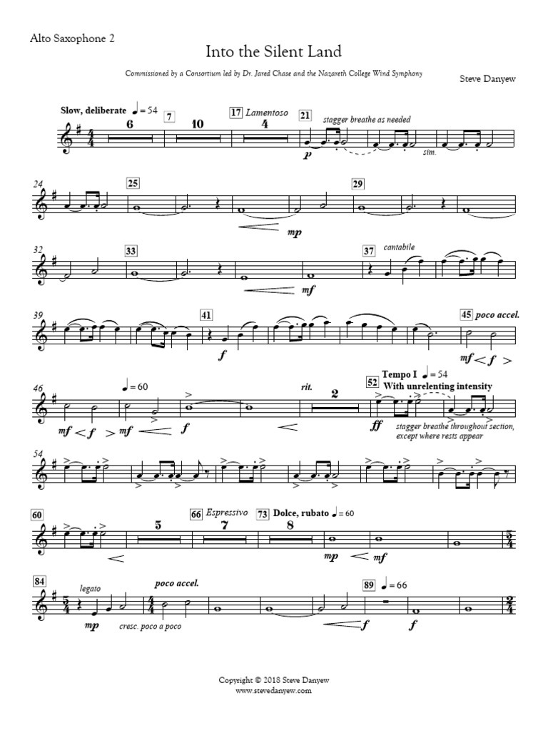 Into The Silent Land AltoSax2 PDF