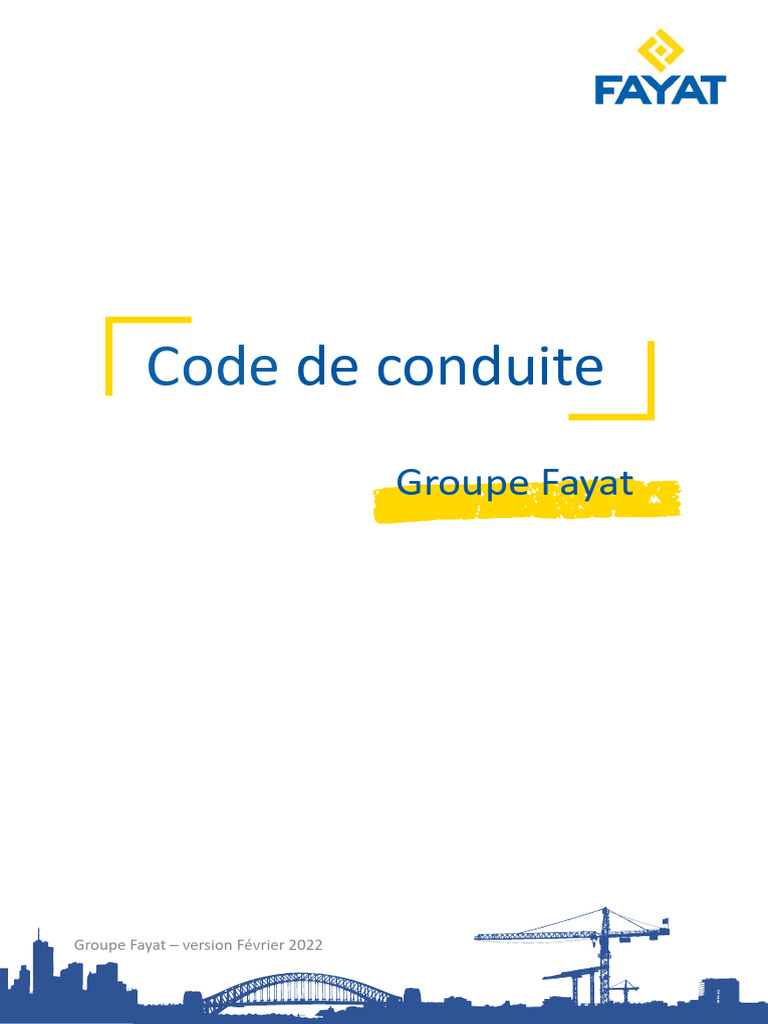 2 - FAYAT Code de Conduite Et Alerte FR 05.05.22 | PDF