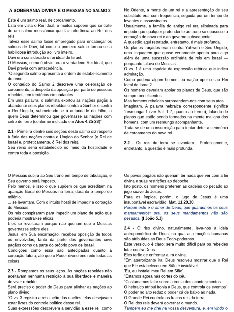 Estudo Salmo 2 | PDF