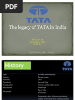 PPT on the Legacy of TATA in India