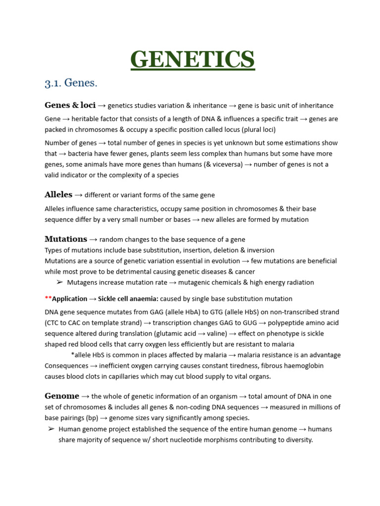 Genetics | PDF