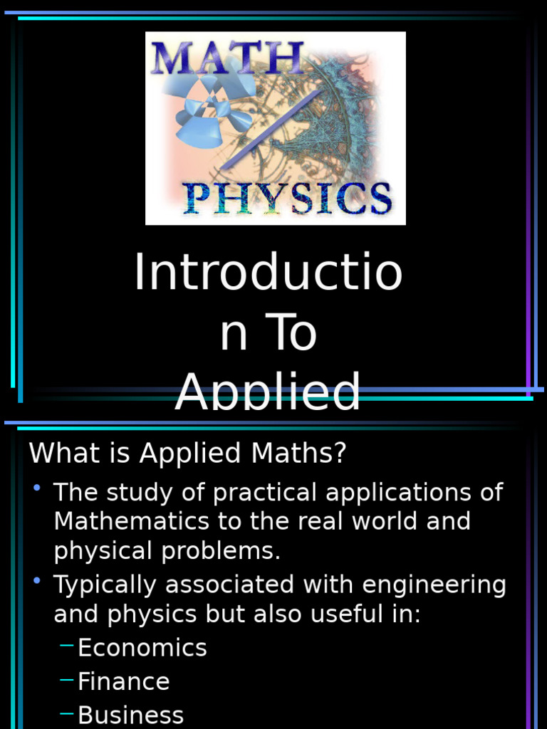IntroductionToAppliedMaths Shared | PDF