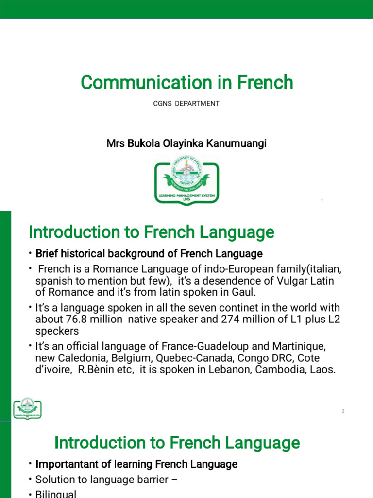 French Language Basics and Phonetics | PDF | Grammatical Number ...