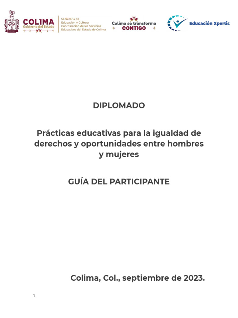 Prácticas Educativas para La Igualdad de Derechos y Oportunidades Entre ...