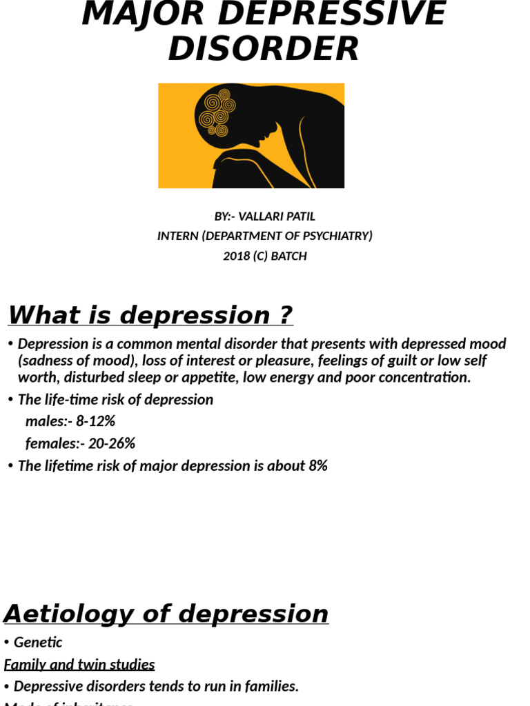 Major Depressive Disorder | PDF