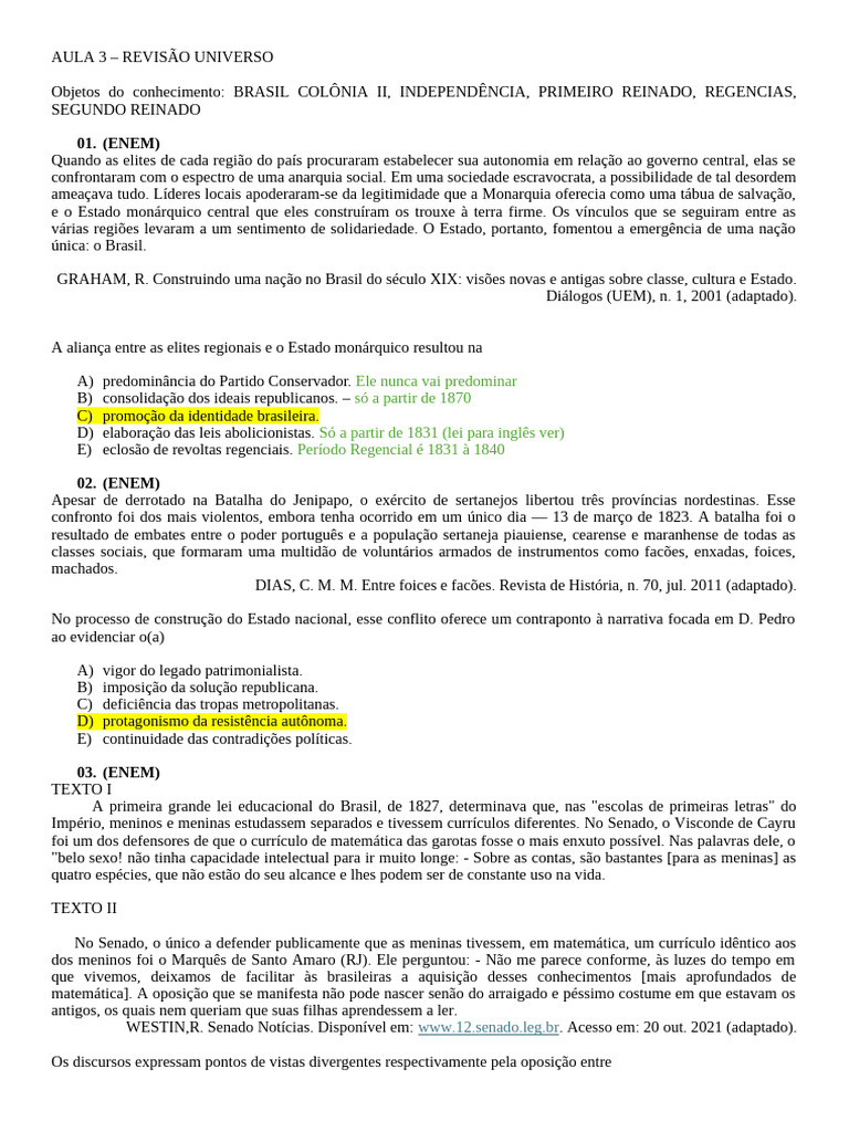 Aula 3 | PDF