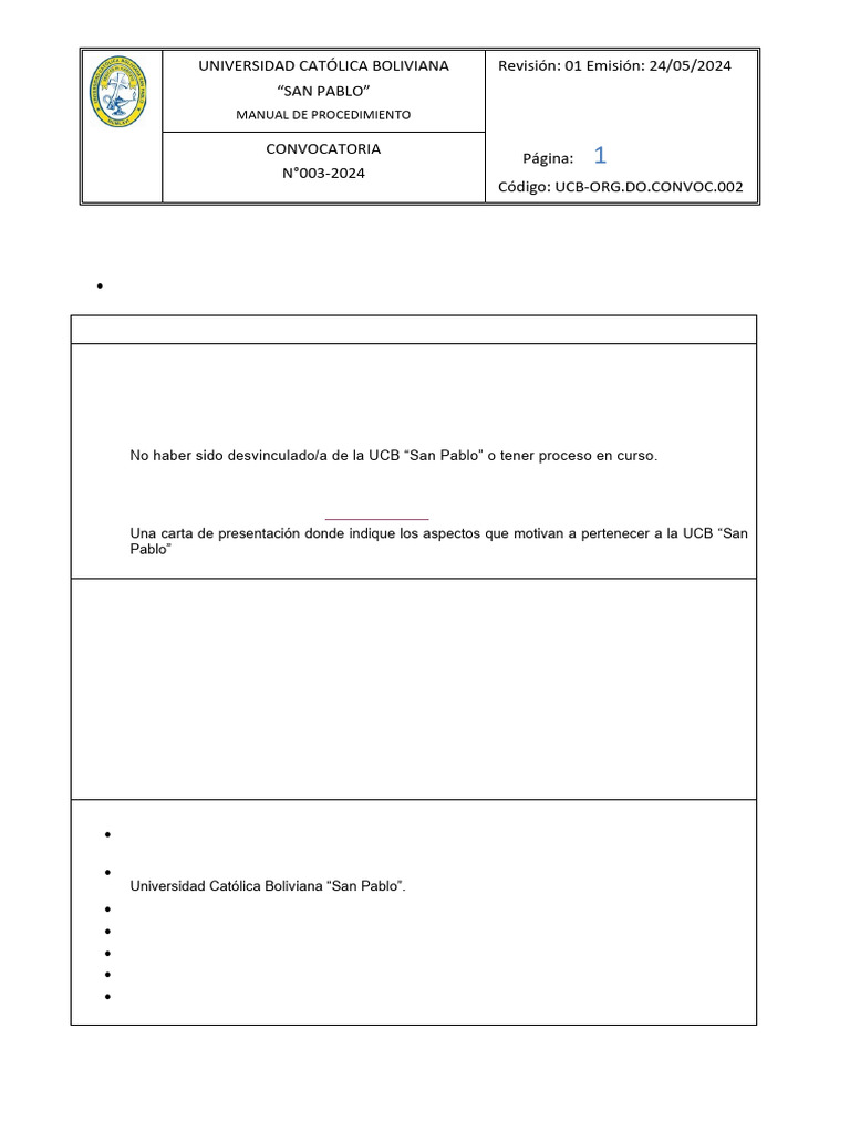 Convocatoria Asistente de Comercializacion y Logistica 2da | PDF