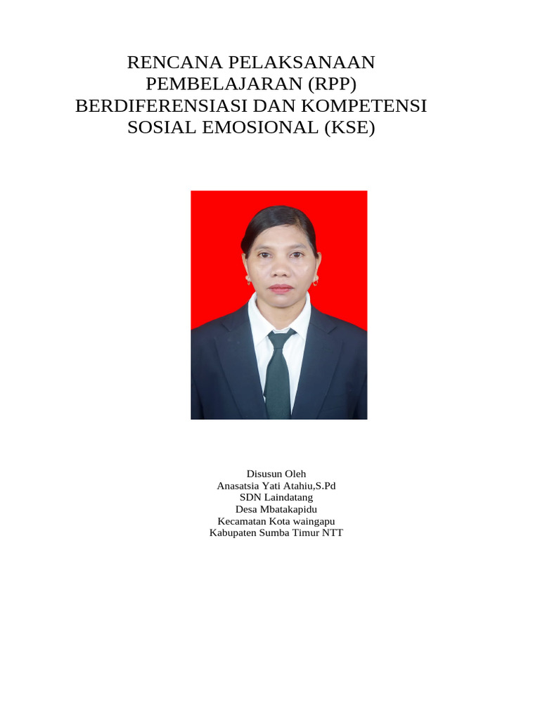 Rencana Pelaksanaan Pembelajaran (RPP) Berdiferensiasi Dan Kompetensi ...