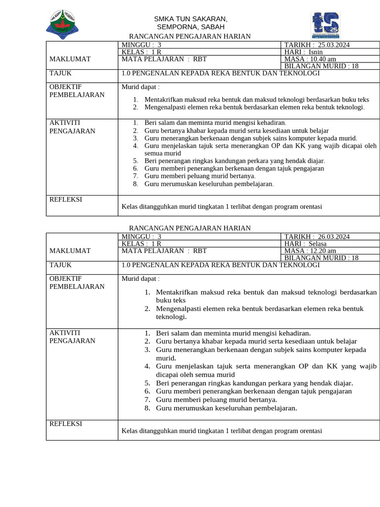 Minggu 3 RBT | PDF
