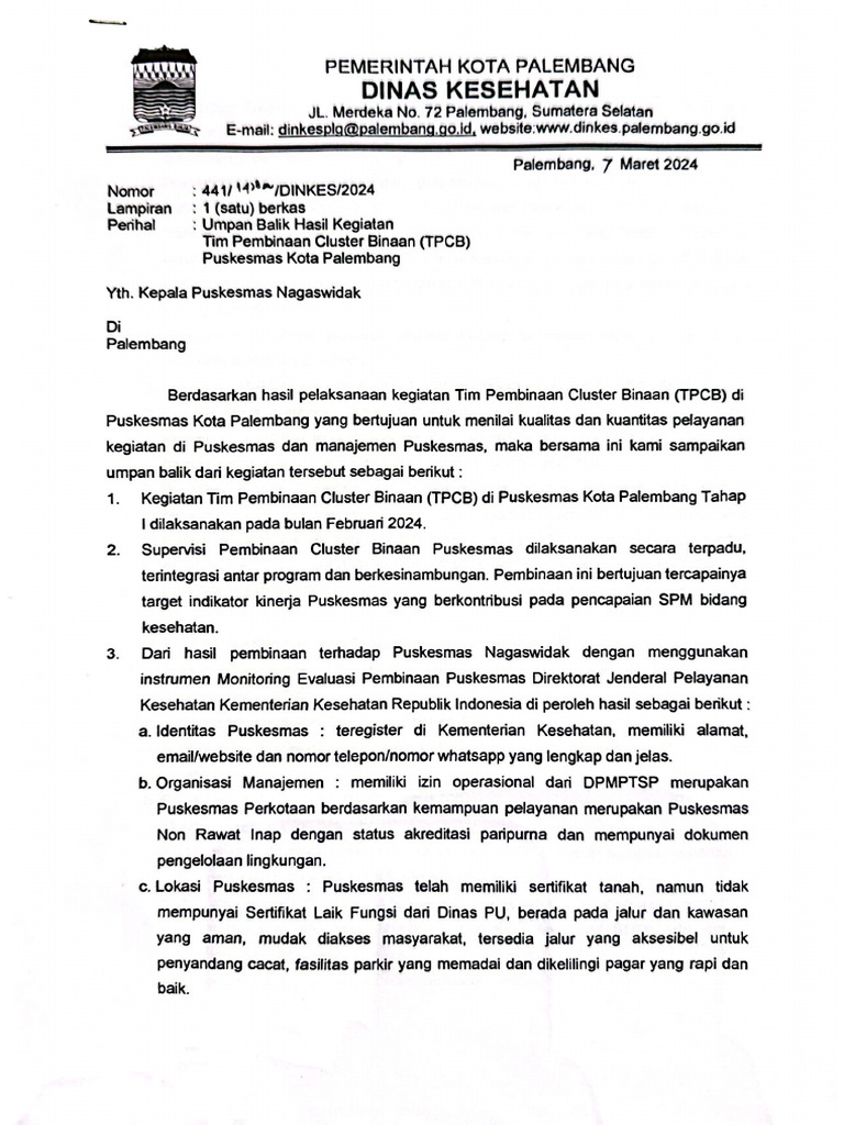 Feedback TPCB | PDF