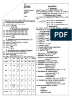 fÓRMULAS E PROPRIEDADES