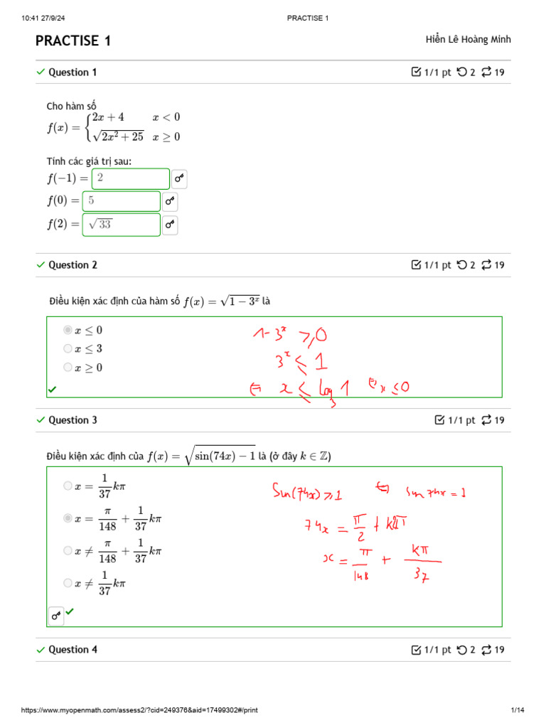 Practise 1 | PDF
