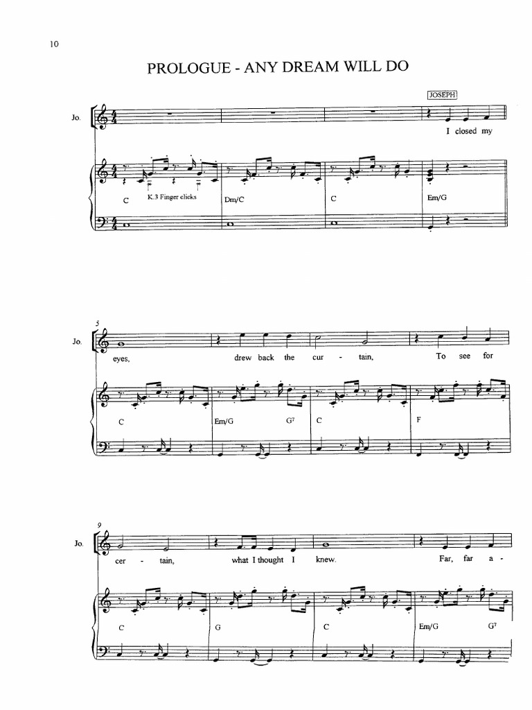 Any Dream Will Do | PDF