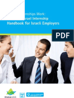 Making Internships Work: The Masa Israel Internship Handbook For Israeli Employers