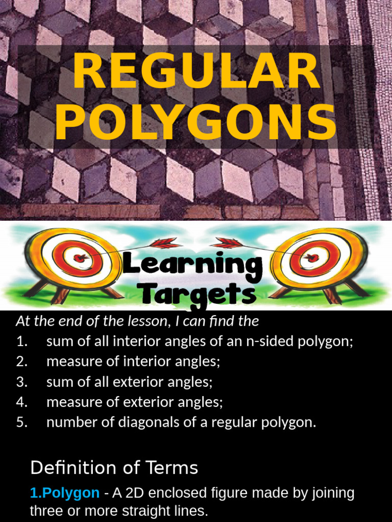 Lesson 1 Regular Polygons | PDF