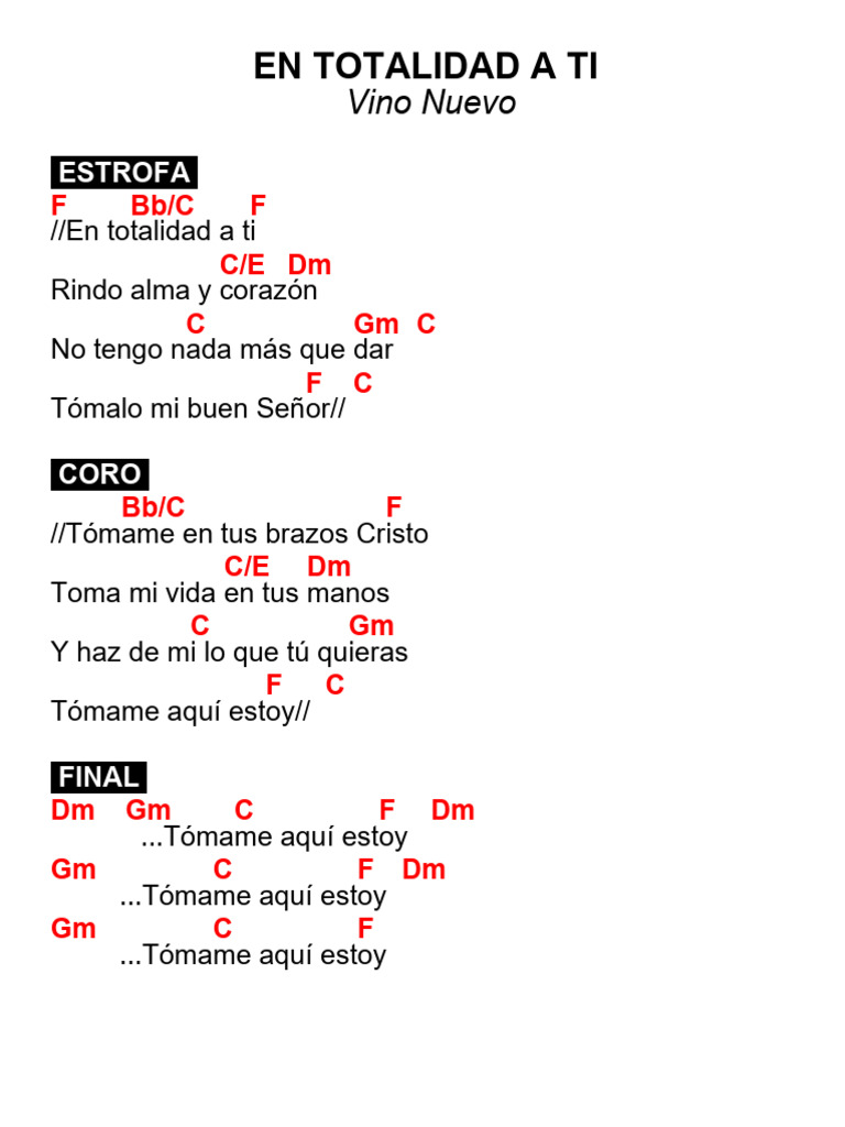 Cool En Totalidad A Ti Acordes Pictures