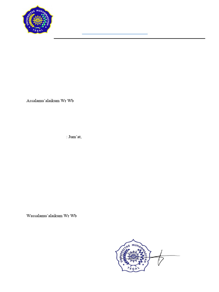 002 Undangan Tes PMB Umt | PDF