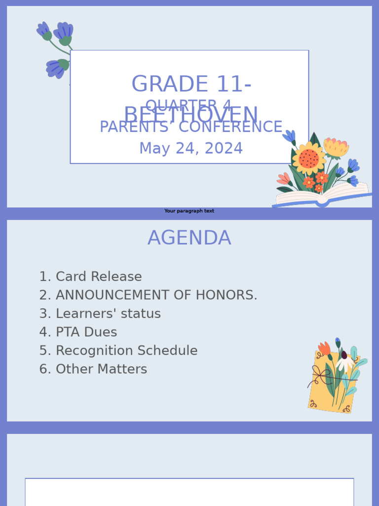 Parents Meeting q4 | PDF