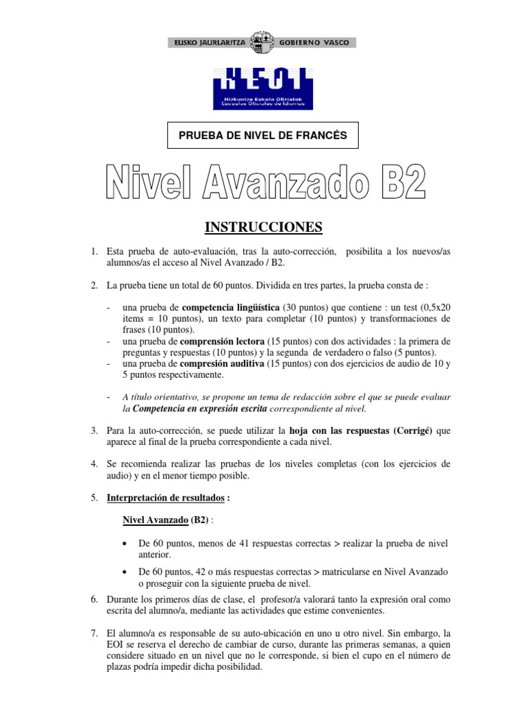 Examen b2 | PDF | Caza | Verbo