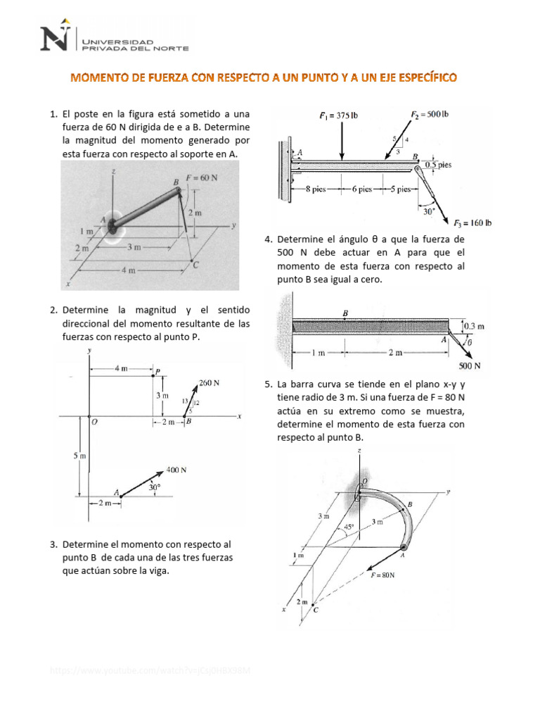Ht04-Momento de Fuerza A Un Eje y Momento Par | PDF