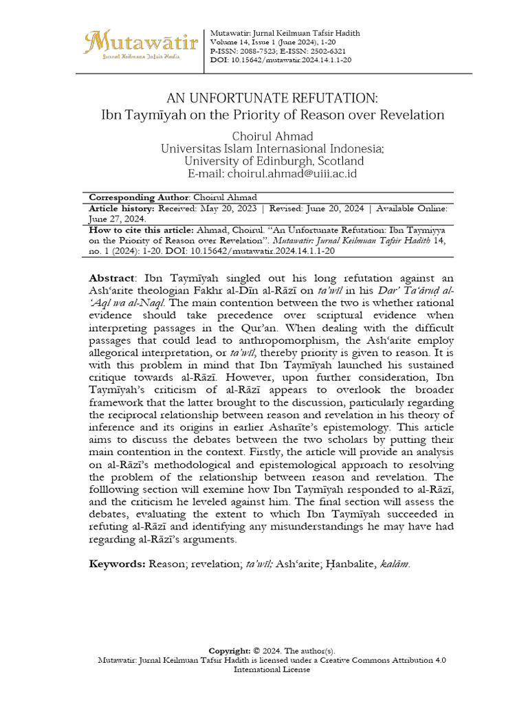 1.+ahmad Unfortunate+Refutation | PDF