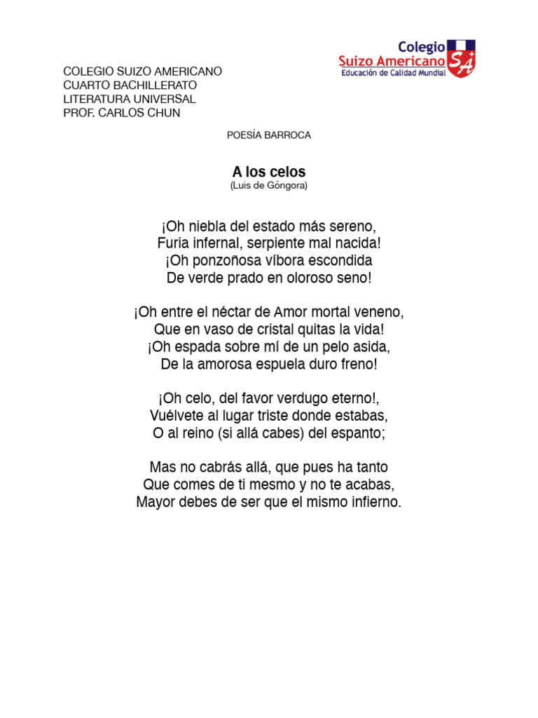 PoesÃ - A Barroca | PDF