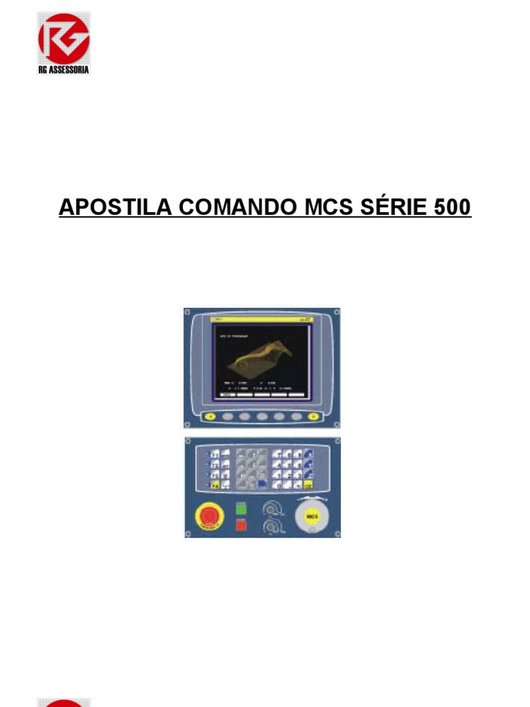 Apostila Comando MCS 500: Operações CNC | PDF | Métodos e
