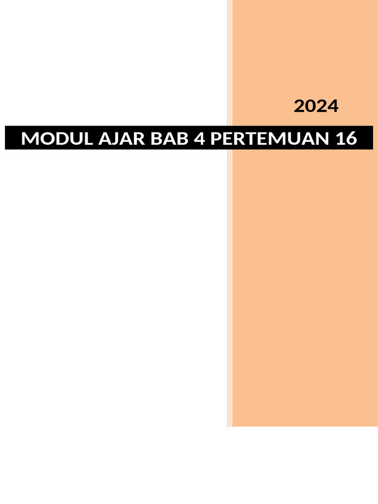 BAB 4 Pertemuan 16 | PDF