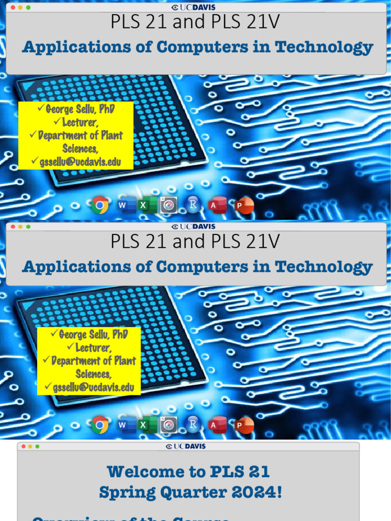 PLS 21: Computer Skills for Plant Sciences | PDF | Software | Computers
