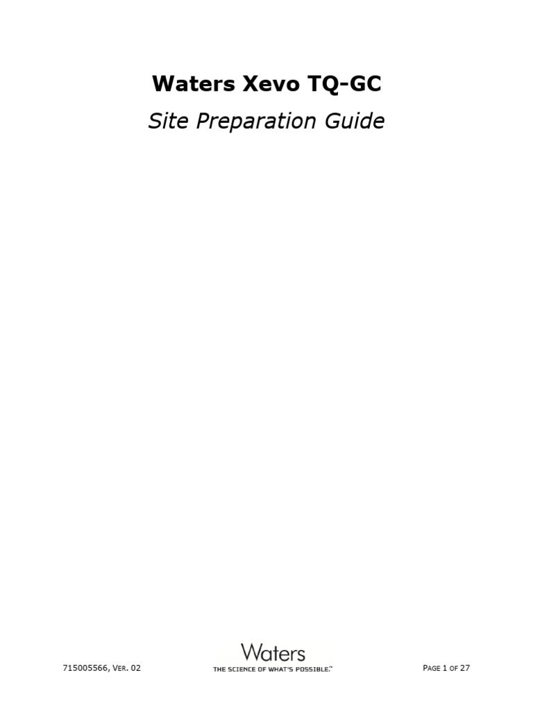 GCMSMS Site Preparation Guide | PDF