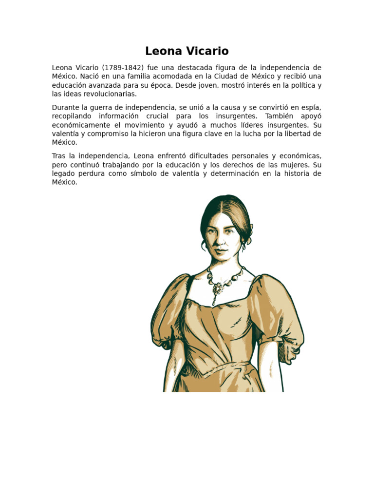La Biografia De Leona Vicario