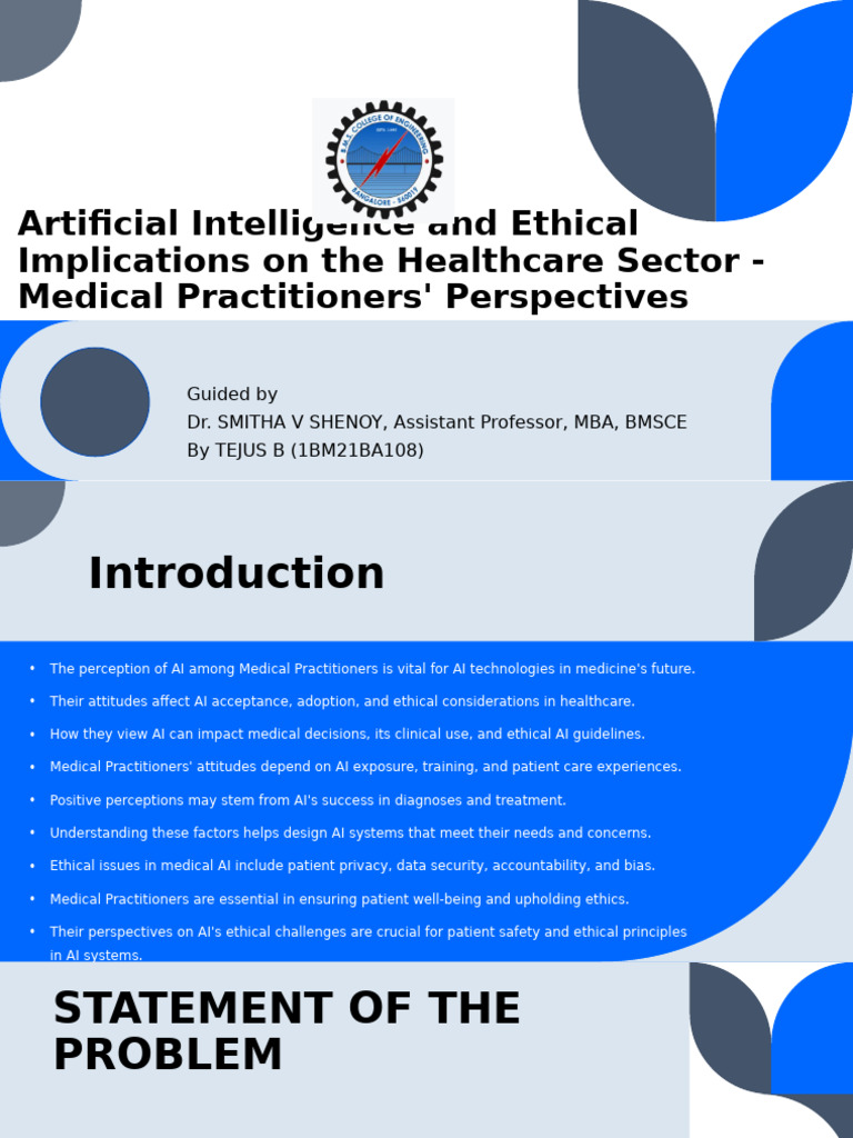 Artificial Intelligence and Ethical Implications On The Healthcare ...