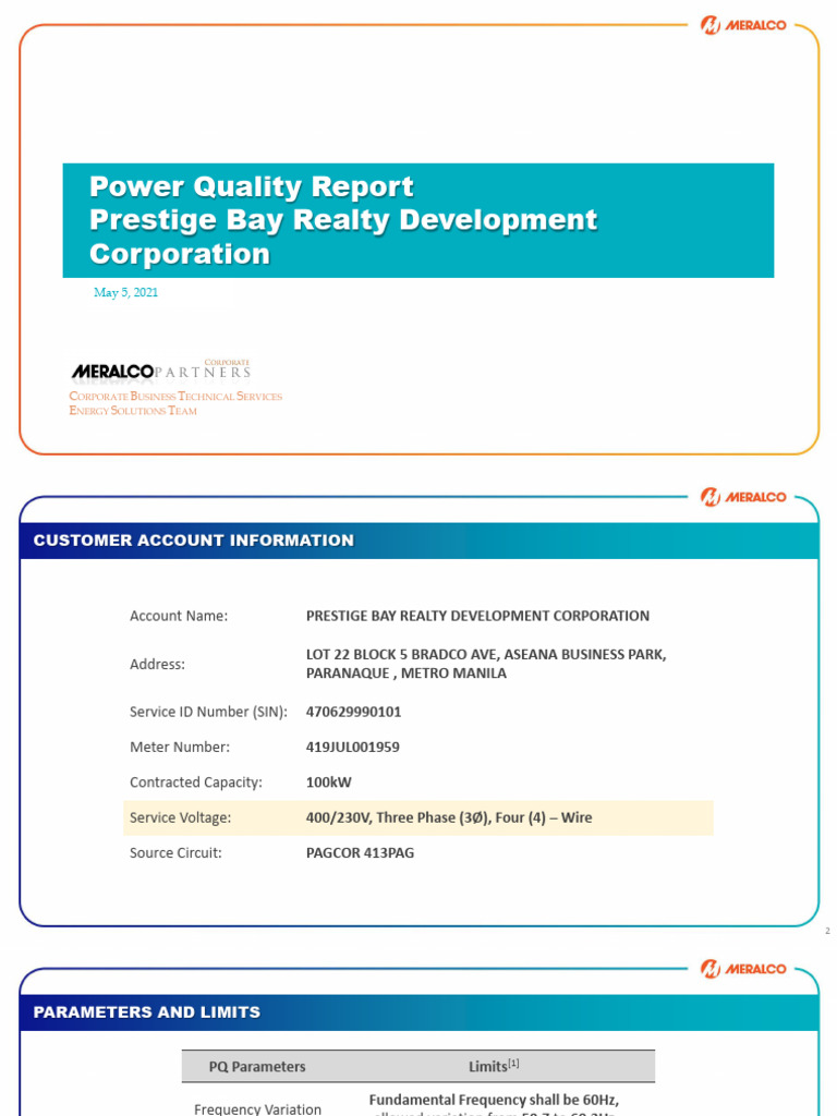 SAMPLE POWER QUALITY ANALYSIS REPORT visual data 5