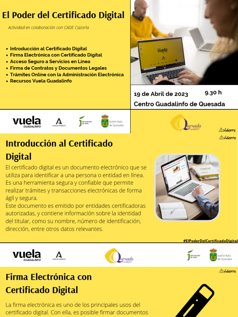 Beneficios del Certificado Digital | PDF | Tecnologías de la ...