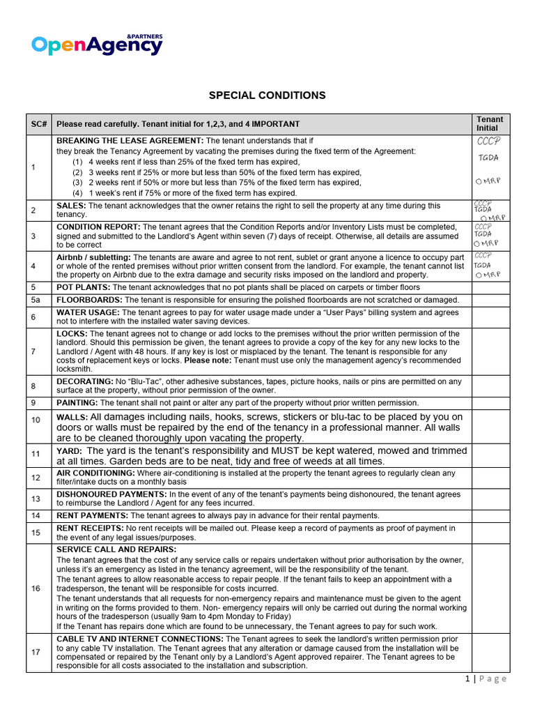 Special Conditions1 | PDF