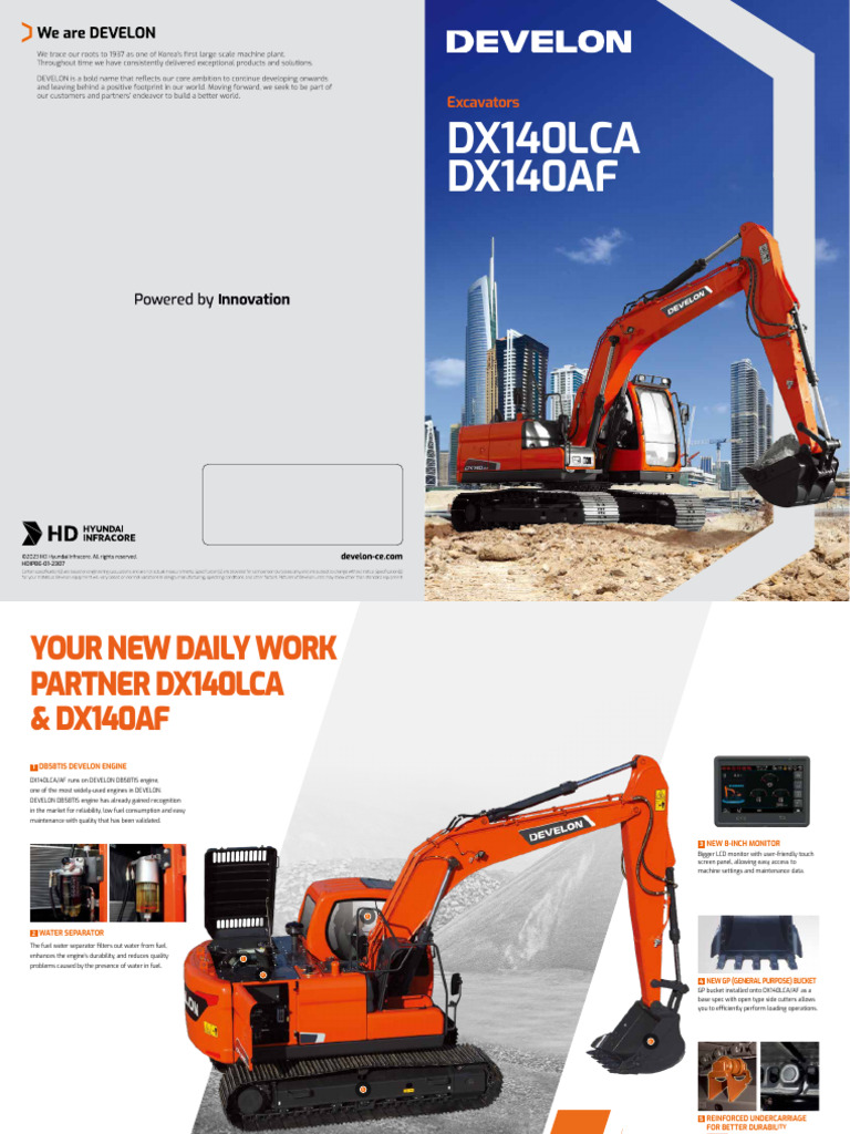 Develon Cex Dx140lca Dx140af en | PDF