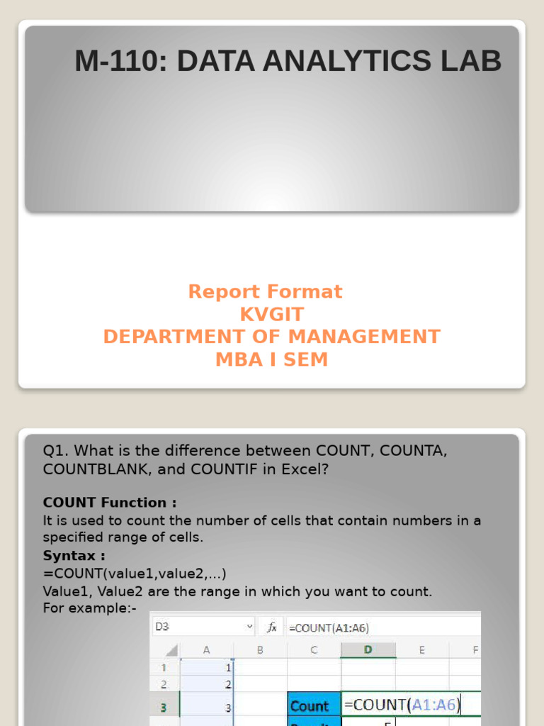 Data Analytical Lab | PDF