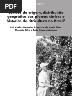 1-Centros de origem, distribuição geográfica e histórico da citricultura