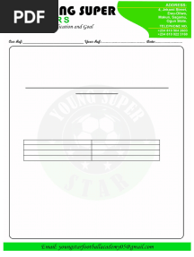 Request For Permission To Use The School Field As A Football Pitch