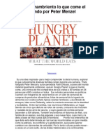 Planeta hambriento lo que come el mundo por Peter Menzel - 5 estrellas reseña del libro